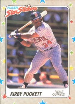 1988 Fleer Sticker Baseball Cards        045      Kirby Puckett